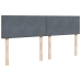 Estructura cama otomana con colchón gris oscuro 160x200 cm