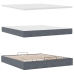 Estructura cama otomana con colchón gris oscuro 160x200 cm