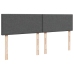 Estructura cama otomana colchones tela gris oscuro 200x200cm