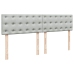 Estructura de cama otomana con colchón gris claro 160x200cm