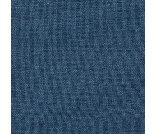 Cama otomana con colchón azul 90x200 cm tela