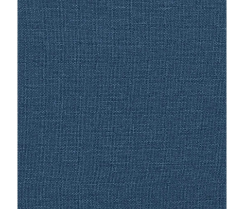 Cama otomana con colchón tela azul 100x200 cm