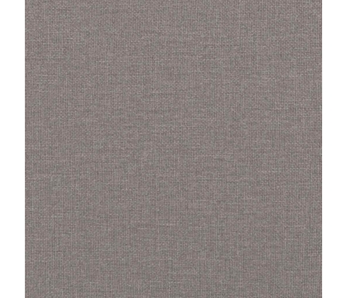 Estructura de cama otomana colchón tela gris pardo 160x200cm