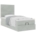 Estructura cama otomana colchones gris claro 90x200cm