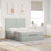 Estructura cama otomana con colchones gris claro 140x200cm