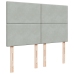 Estructura cama otomana con colchones gris claro 140x200cm