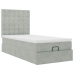 Estructura cama otomana colchones gris claro 90x190cm