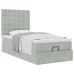 Estructura cama otomana colchones gris claro 90x200cm