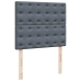 Estructura cama otomana colchones terciopelo gris oscuro