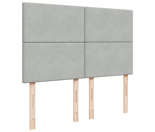 Estructura cama otomana con colchones gris claro 140x200cm
