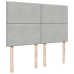 Estructura cama otomana con colchones gris claro 140x200cm