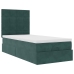 Estructura cama otomana colchones verde oscuro 90x190cm