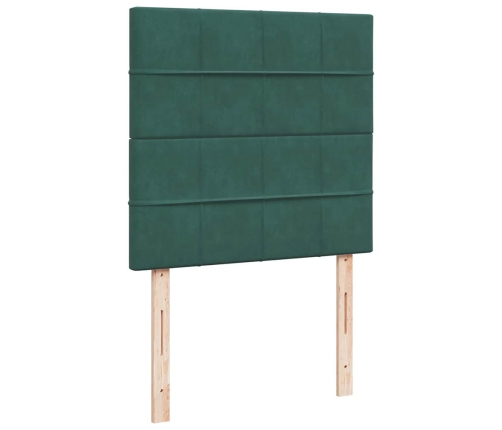 Estructura cama otomana colchones verde oscuro 90x190cm