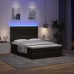 Estructura cama otomana colchones terciopelo negro 140x200cm