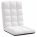 Silla de suelo plegable de tela blanca 71x51x62 cm