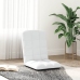 Silla de suelo plegable de tela blanca 71x51x62 cm