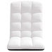 Silla de suelo plegable de tela blanca 71x51x62 cm