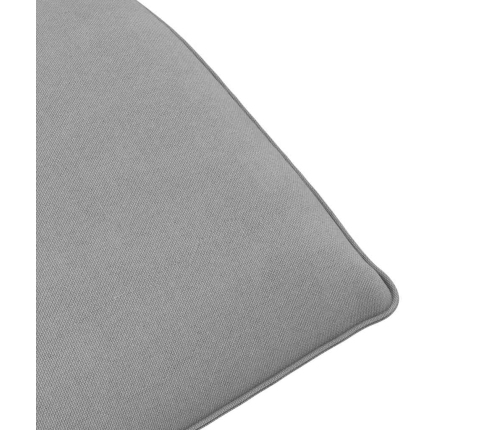 Tumbona plegable gris 175x54x8,5 cm tejido oxford