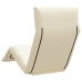 Tumbona plegable color crema 175x54x8,5 cm Tejido Oxford