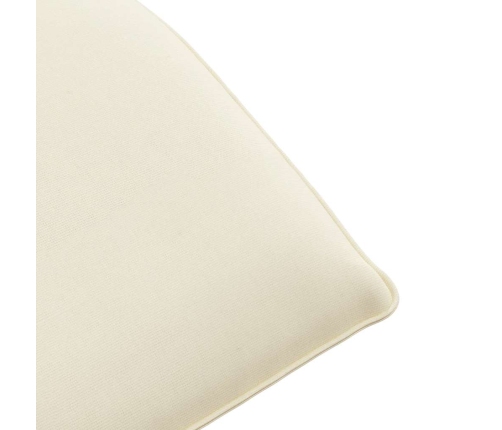 Tumbona plegable color crema 175x54x8,5 cm Tejido Oxford