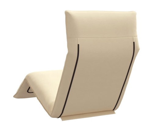 Tumbona plegable beige 175x54x8,5 cm Tejido Oxford