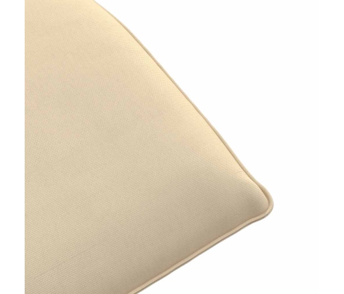 Tumbona plegable beige 175x54x8,5 cm Tejido Oxford