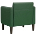 Sillón con reposabrazos verde jungla 54 cm tejido de pana