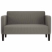 Sofá Loveseat gris claro 109 cm tejido de pana