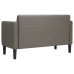 Sofá Loveseat gris claro 109 cm tejido de pana