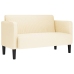 Sofá Loveseat color crema 109 cm tejido de pana