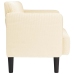 Sofá Loveseat color crema 109 cm tejido de pana