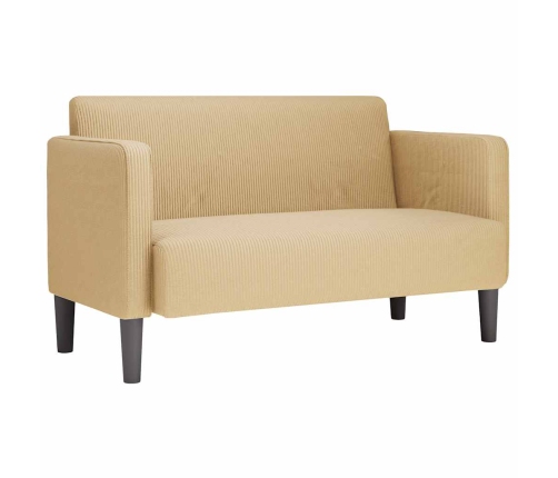 Sofá Loveseat verde claro gris 109 cm tejido de pana