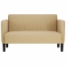 Sofá Loveseat verde claro gris 109 cm tejido de pana