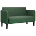 Sofá Loveseat verde jungla 109 cm tejido de pana