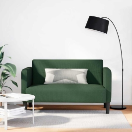 Sofá Loveseat verde jungla 109 cm tejido de pana