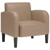 Sillón con reposabrazos capuchino 54 cm cuero sintética