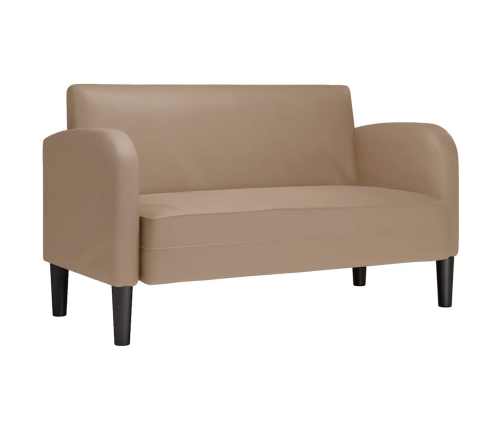 Sofá Loveseat Cappuccino 110 cm Cuero sintético