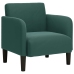 Sillón con reposabrazos Terciopelo Verde Oscuro 54 cm