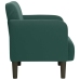 Sillón con reposabrazos Terciopelo Verde Oscuro 54 cm