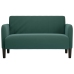 Sofá Loveseat verde oscuro 109 cm terciopelo