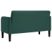 Sofá Loveseat verde oscuro 109 cm terciopelo