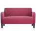 Sofá Loveseat rojo vino 109 cm terciopelo