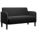 Sofá Loveseat Terciopelo Negro 109 cm