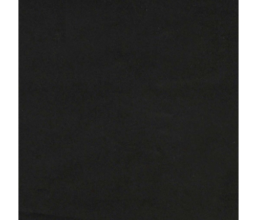 Sofá Loveseat Terciopelo Negro 109 cm