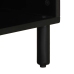 Mueble de TV madera maciza de mango rugosa negro 100x33,5x46 cm