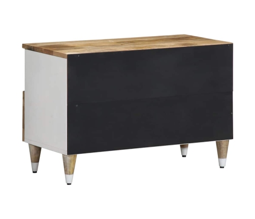 Mueble de TV madera maciza de mango 70x33,5x46 cm