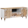 Mueble de TV madera maciza de mango 105x33,5x46 cm