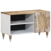 Mueble de TV madera maciza de mango 80x31,5x46 cm