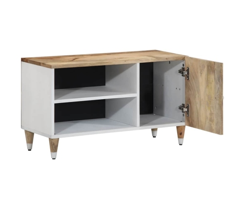 Mueble de TV madera maciza de mango 80x31,5x46 cm