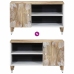 Mueble de TV madera maciza de mango 80x31,5x46 cm